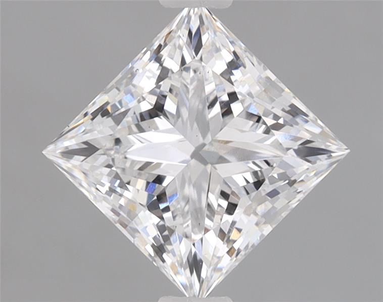 1.29ct lab-grown princess diamond, E/VS1, 5.94mm ID