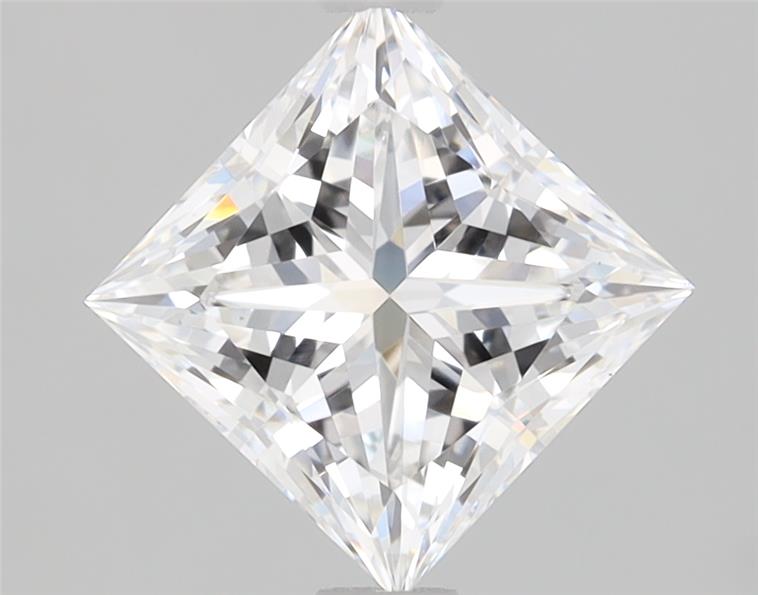 Lab-grown 1.53ct Princess cut diamond, D color, VS1 clarity, 6.32x6.23mm