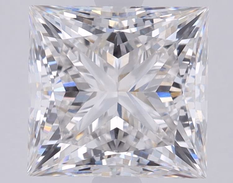 1.58ct Princess cut lab-grown diamond, E/VVS1, 6.46mm ID