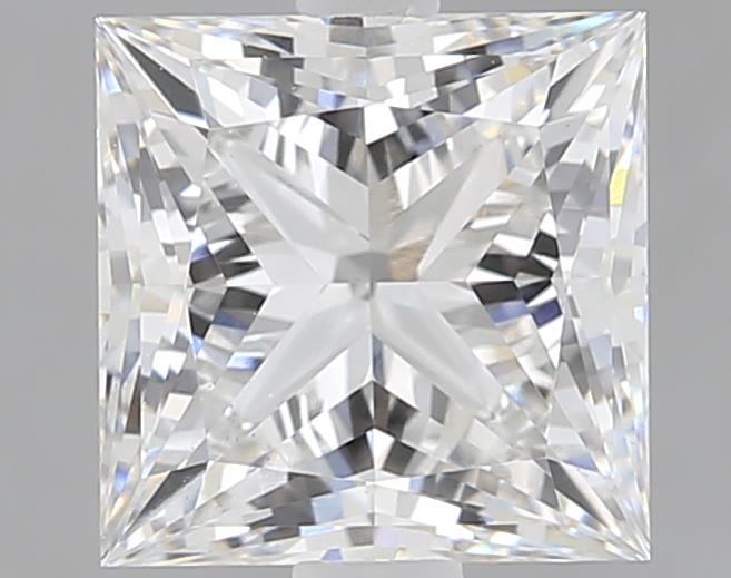 1.79 carat Princess cut lab-grown diamond, E color, VS1 clarity, 6.59mm ID