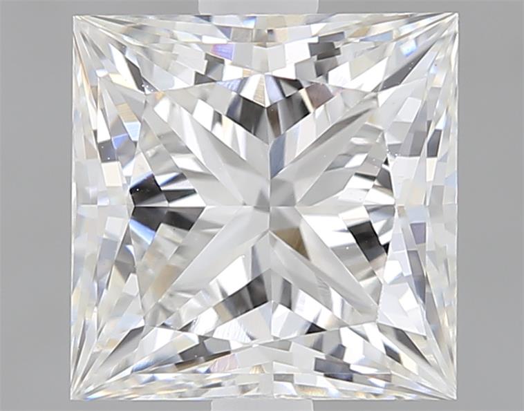 1.8ct Princess cut lab-grown diamond, E color, VVS2 clarity, 6.79x6.70mm measurements