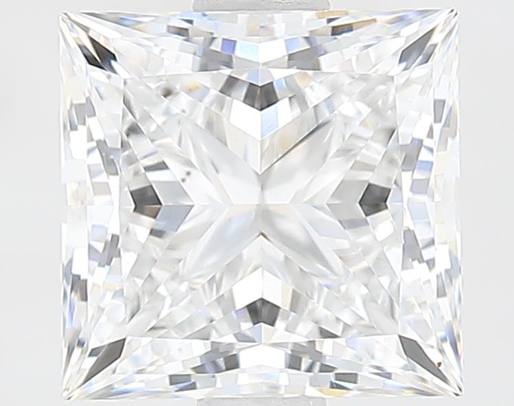 1.82ct Princess cut lab-grown diamond, E/VVS2, 6.69mm ID