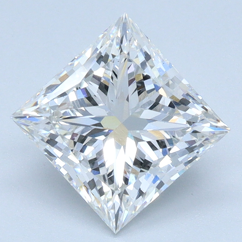 Loose 1.89ct Princess cut lab diamond, F/VS2, 6.77mm ID