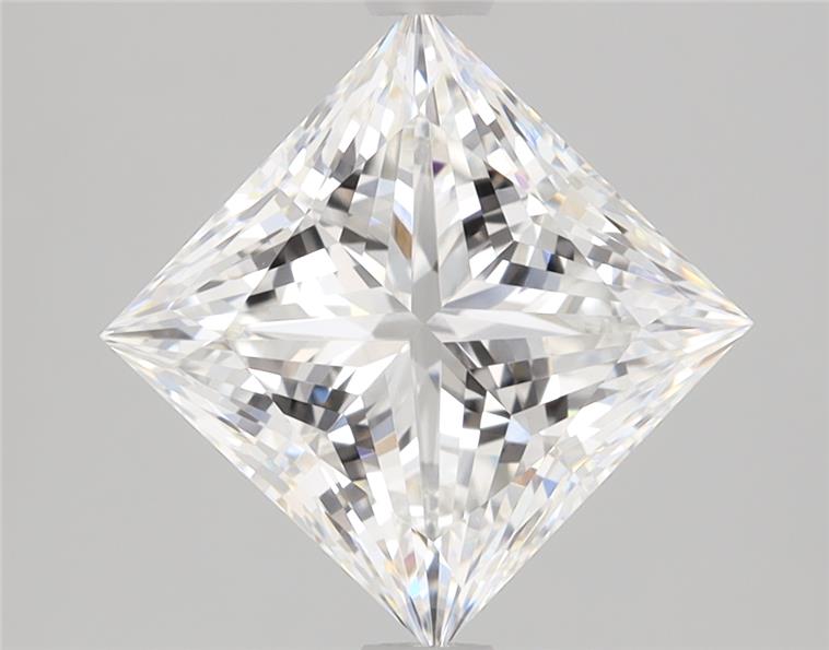 2.3ct Princess cut lab-grown diamond, E/VVS2, 7.21mm ID