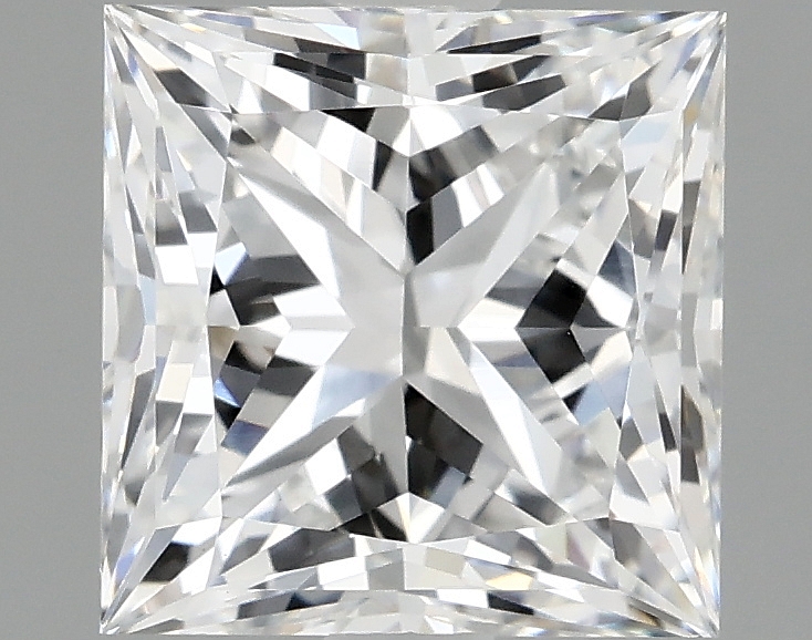 2.33ct Princess cut lab-grown diamond, E/VVS2, 7.18x7.14x5.20mm