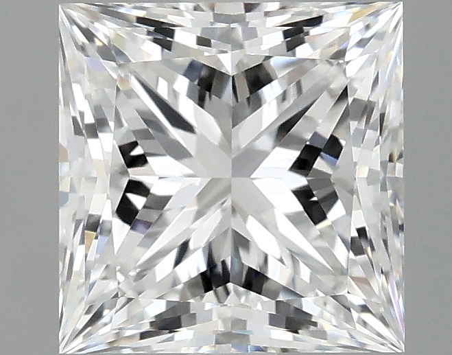 2.37ct Princess cut lab-grown diamond, D/VVS2, 7.26mm x 7.16mm x 5.21mm