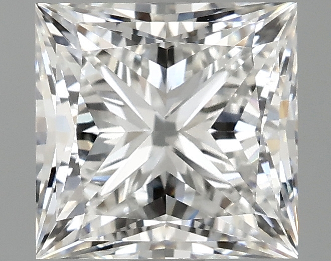 2.37ct lab-grown Princess diamond, E/VVS2, 7.23 x 7.07 x 5.12 mm