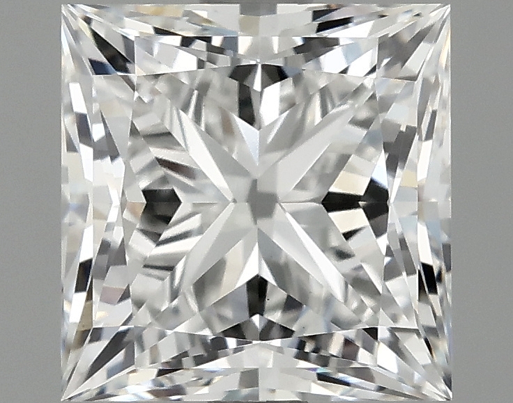 2.4ct Princess cut lab-grown diamond, E/VS1, 7.24mm ID