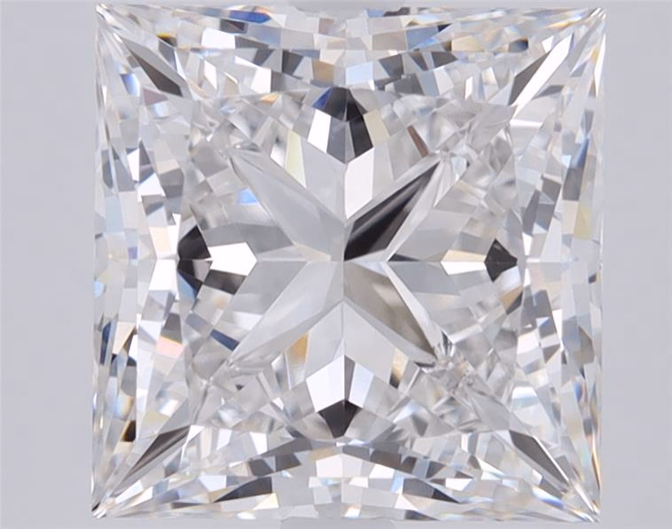 2.42ct Princess cut lab-grown diamond, E/VS1, 7.41mm ID