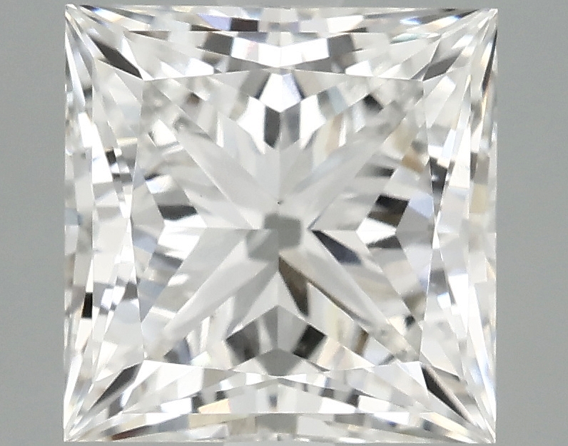 2.42ct Princess cut lab-grown diamond, F/VVS2, 7.35 x 7.31 x 5.08 mm