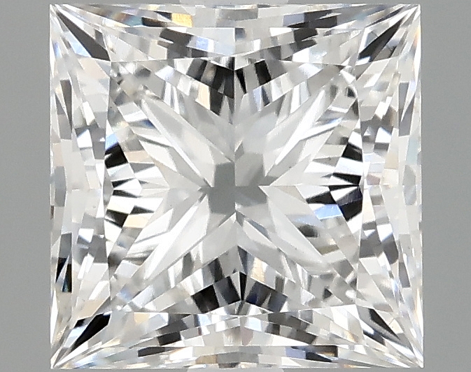 2.42ct Princess cut lab-grown diamond, F color, VS1 clarity, 7.32 x 7.19 x 5.12mm