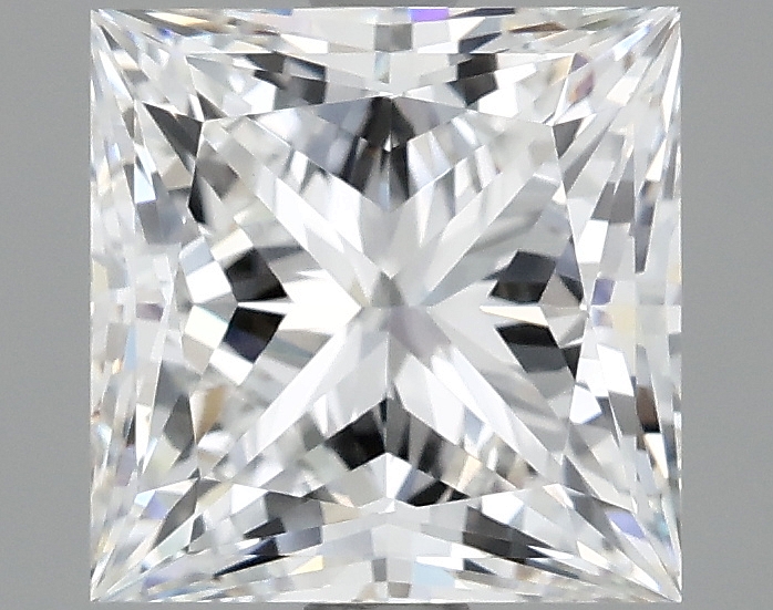2.47ct Princess cut lab-grown diamond, measurements: 7.38 X 7.32 X 5.28 mm, D/VVS2, IGI certified