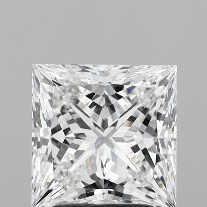2.55ct Princess cut lab-grown diamond, D/VS1, 7.59mm ID