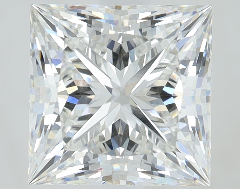 2.62ct Princess cut lab diamond, E/VS1, 7.46mm ID