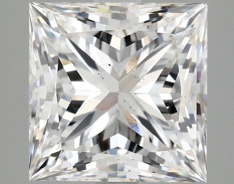2.82ct Princess cut lab-grown diamond, E/VS2, 7.74mm ID