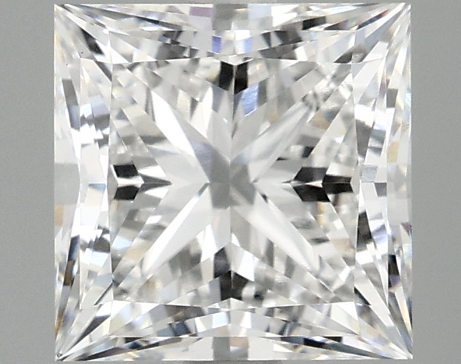 2.84ct Princess cut lab-grown diamond, D/VS1, 7.68mm x 7.64mm x 5.43mm