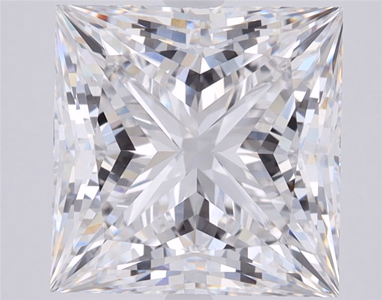 2.91ct Princess cut lab-grown diamond, E/VS1, 7.72mm ID