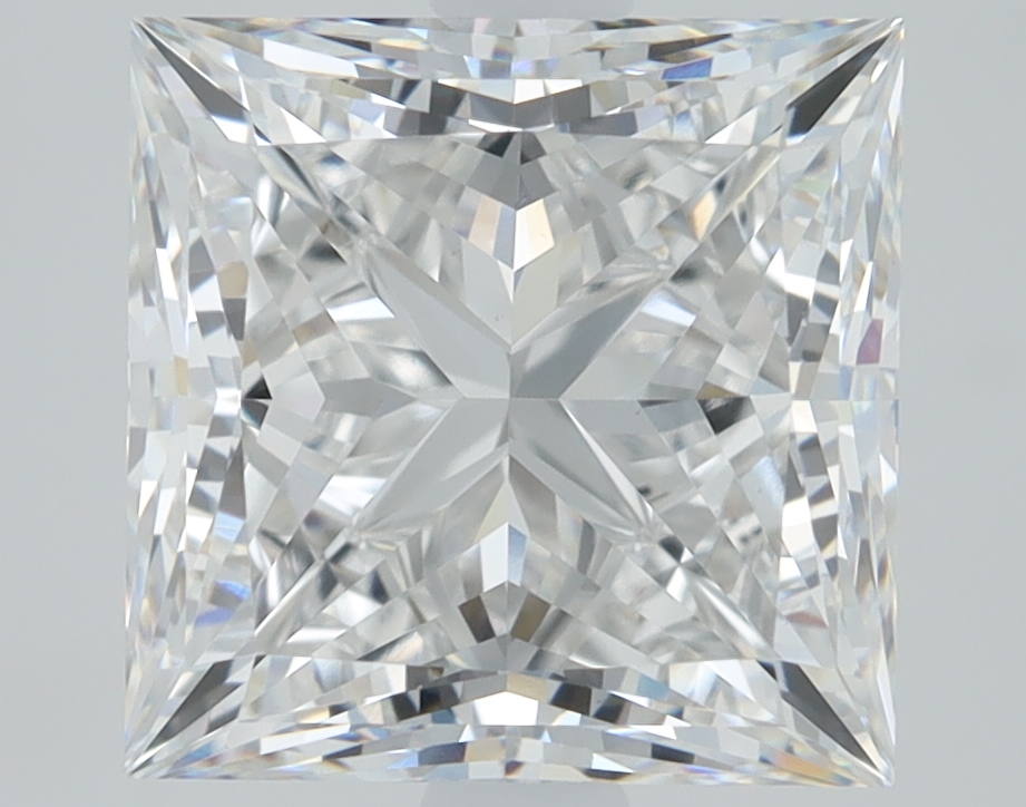 2.96ct Princess cut lab-grown diamond, E/VS1, 7.72mm ID