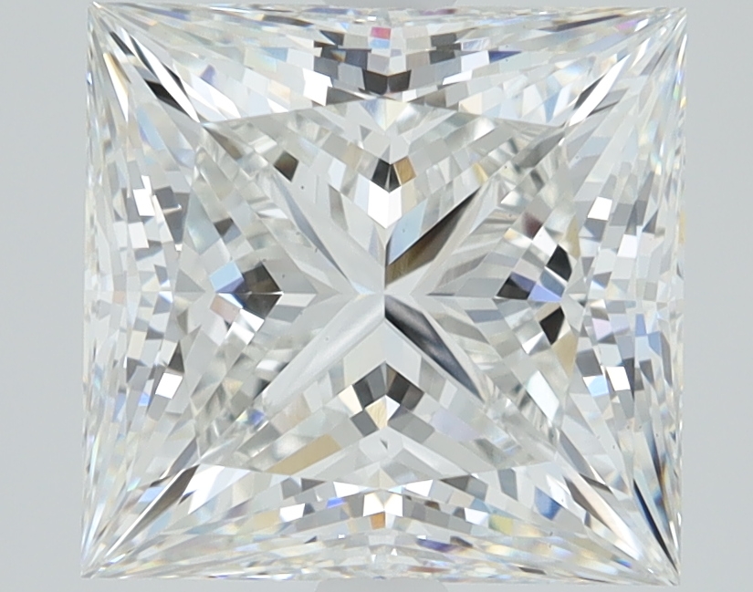 3.43ct lab-grown princess diamond, F/VS1, 8.47mm ID