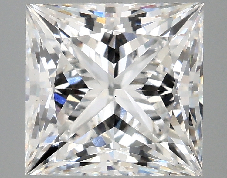 3.58ct lab-grown princess diamond, E/VS2, 8.37mm ID