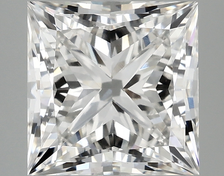 3.89ct Princess cut lab-grown diamond, F/VS1, 8.63mm x 8.53mm x 5.95mm