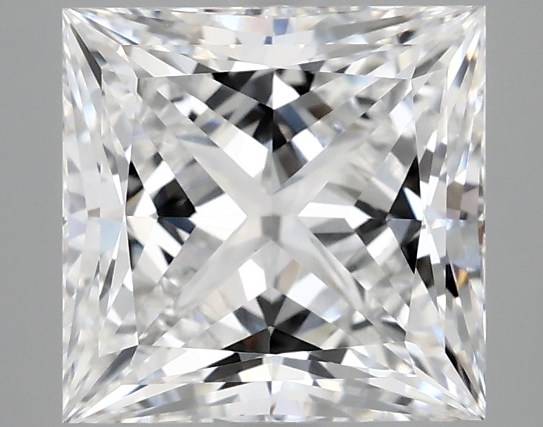 4.08ct lab-grown Princess diamond, D/VVS2, 9.01 x 8.88 x 6.04 mm