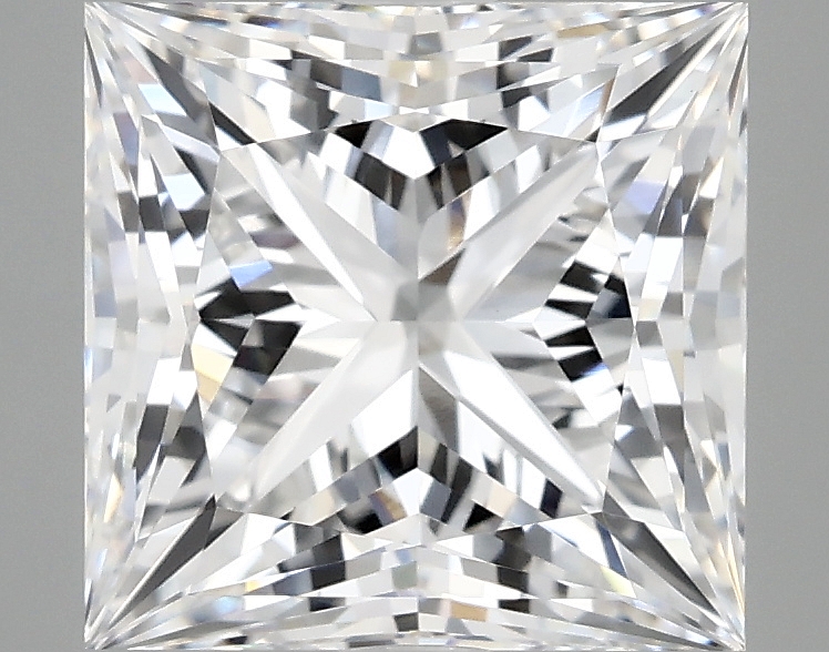 4.09ct Princess cut lab-grown diamond, D/VVS2, 8.82 x 8.65 x 6.28mm