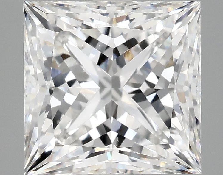 4.09ct Princess cut lab-grown diamond, E/VS2, 8.82 x 8.67 x 6.23 mm