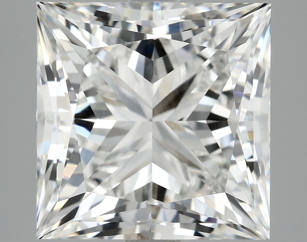 4.09ct Princess cut lab-grown diamond, F/VVS2, 8.73 x 8.60 x 6.11 mm