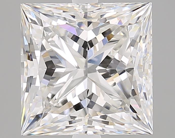 4.1ct Princess cut lab-grown diamond, F/VVS2, 8.81mm x 8.78mm x 6.16mm