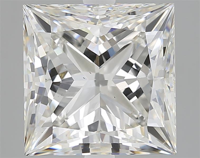 4.13ct Princess cut lab-grown diamond, G/VS2, 8.88mm ID
