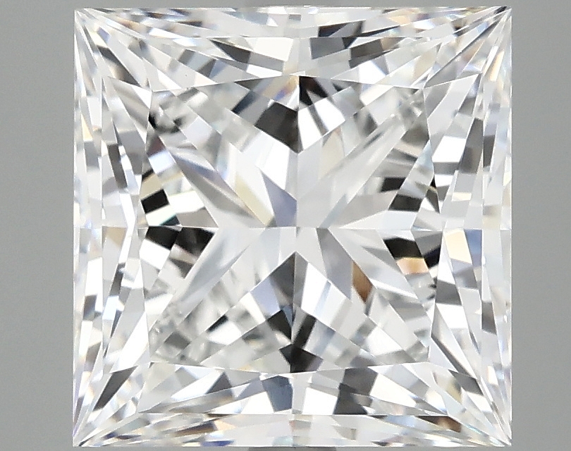 4.89ct lab-grown princess diamond, F/VVS2, 9.23mm x 9.21mm x 6.50mm
