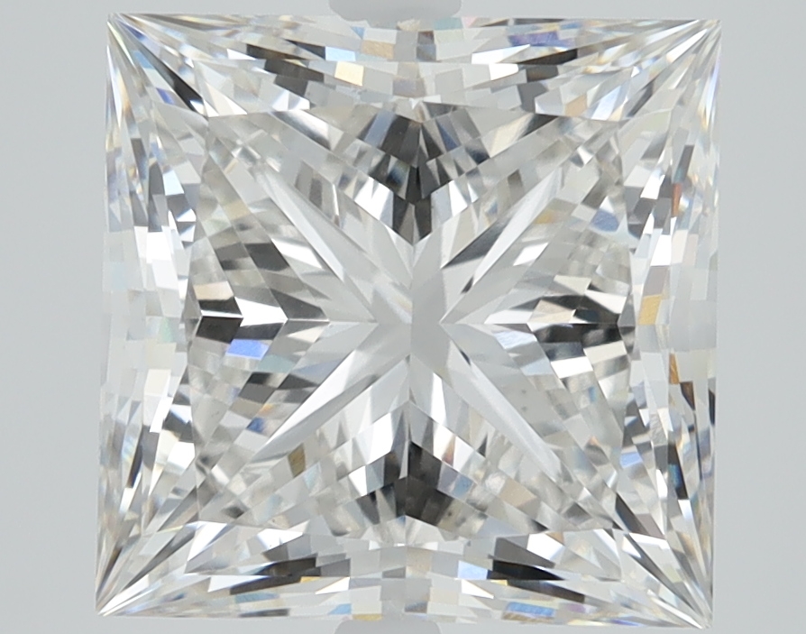 4.99ct lab-grown princess diamond, F/VS1, 9.43mm ID