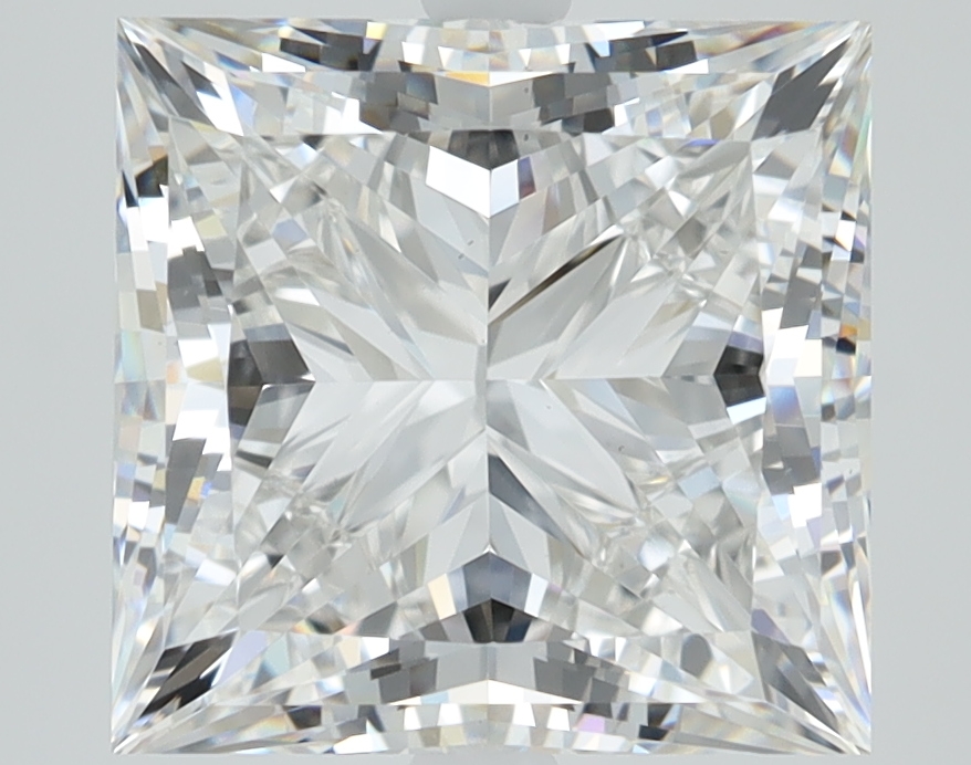 Lab-grown 5.03ct Princess cut diamond, E/VS1, 9.50mm ID