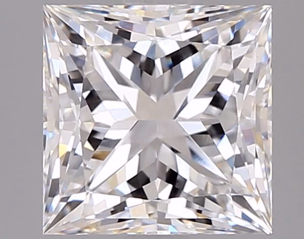 5.05ct Princess cut lab-grown diamond, E/VS1, 9.56mm x 9.35mm x 6.56mm