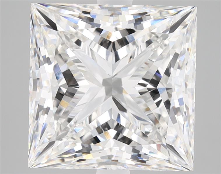 5.23ct Princess cut lab-grown diamond, F/VS1, 9.66mm