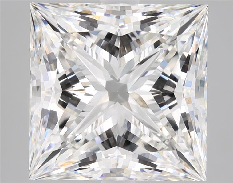 5.3ct Princess cut lab-grown diamond, G/VS1, 9.68mm