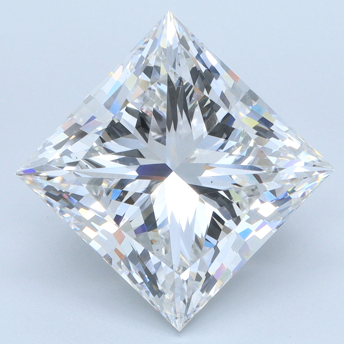 6.02ct Princess cut lab-grown diamond, F/VS2, 9.78mm ID