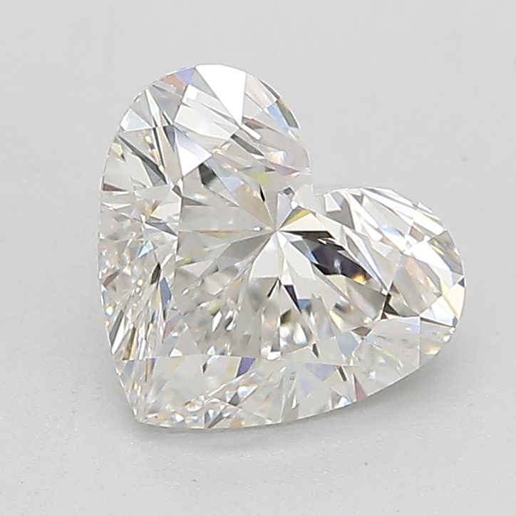 1.54ct Heart-Shaped Lab-Grown Diamond, G Color, VVS2 Clarity