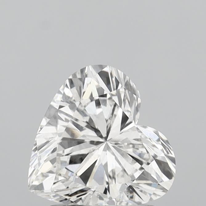 1.56ct heart-shaped lab-grown diamond, F/VS2, IGI certified