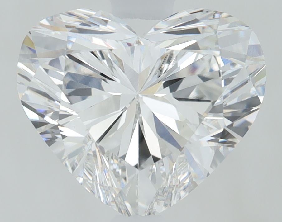 1.6ct Heart Cut Lab-Grown Diamond, F/VVS2, 7.10mm ID