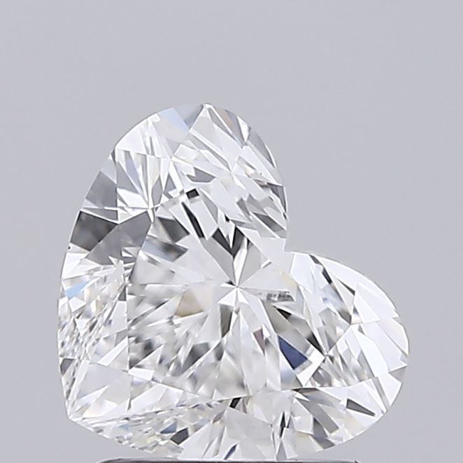 1.67ct Heart Lab Diamond, E/VVS2, 7.00mm ID