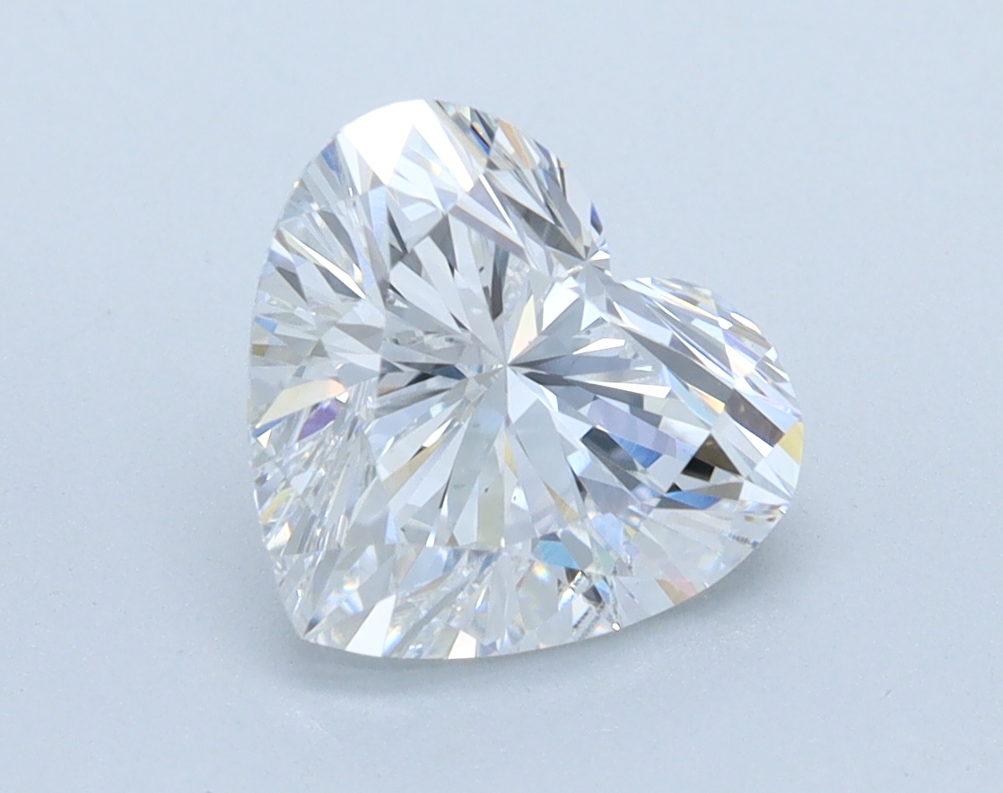 1.74ct Heart Cut Lab-Grown Diamond, D/VS1, 7.36mm ID