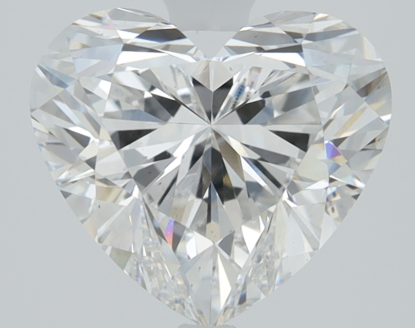 1.8ct Heart-Shaped Lab-Grown Diamond, E Color, VS2 Clarity, 7.40mm ID