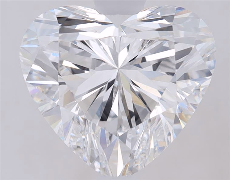 1.84ct Heart Cut Lab-Grown Diamond, E/VVS2, 7.27mm ID