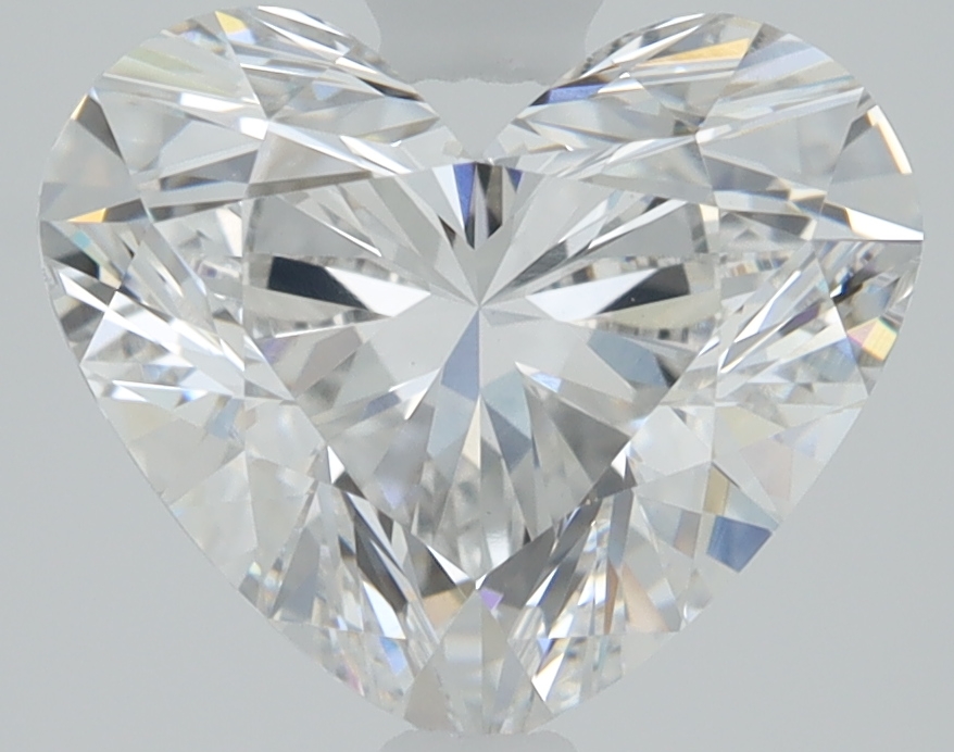 1.88ct Heart Cut Lab-Grown Diamond, 7.38mm x 8.81mm x 4.98mm, E/VVS2