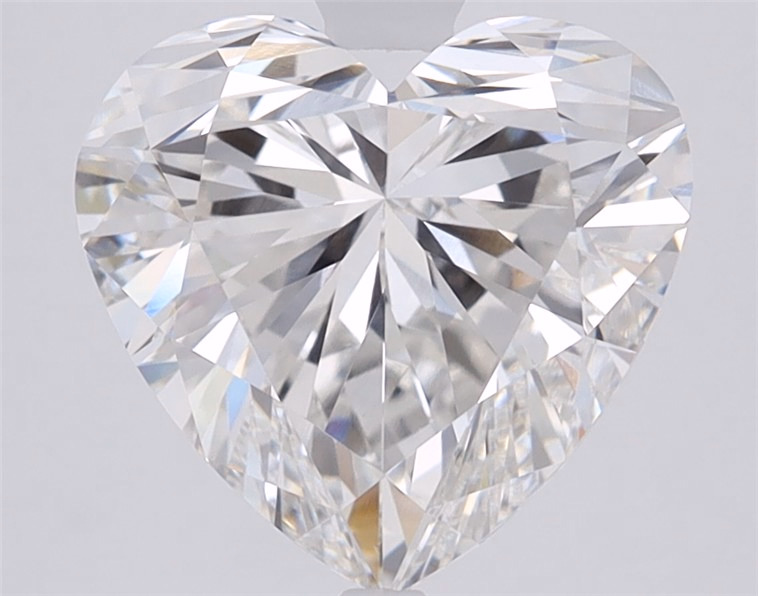 2.06ct Heart Cut Lab Grown Diamond, D/VVS1, 7.69mm ID