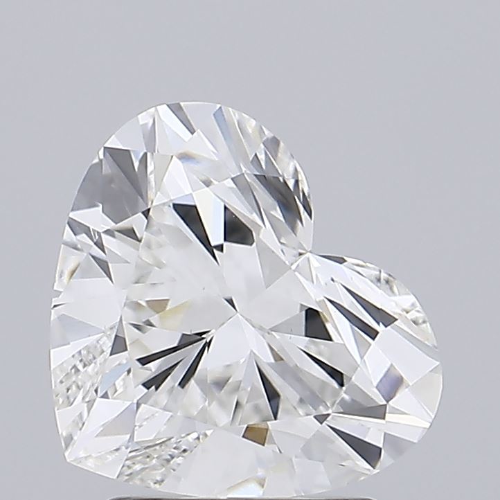 2.25ct Heart-Shaped Lab-Grown Diamond, G Color, VVS2 Clarity