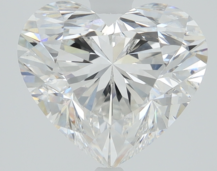 2.42ct Heart Cut Lab-Grown Diamond, E/VS1, 7.89mm ID