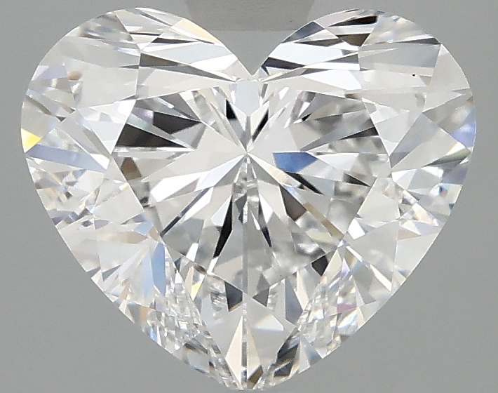 2.58ct Heart Cut Lab-Grown Diamond, D/VVS2, 8.21mm ID